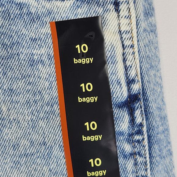 Art Class Girls' High-Rise Wide Leg Baggy Jeans, Light Wash, Sz 10, NWT - Picture 3 of 9